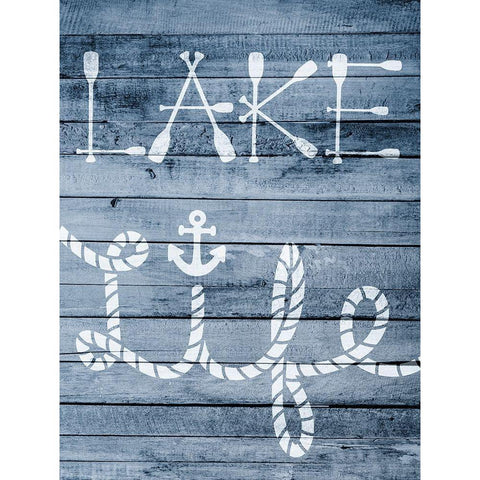 Lake Living Black Modern Wood Framed Art Print with Double Matting by Prime, Marcus
