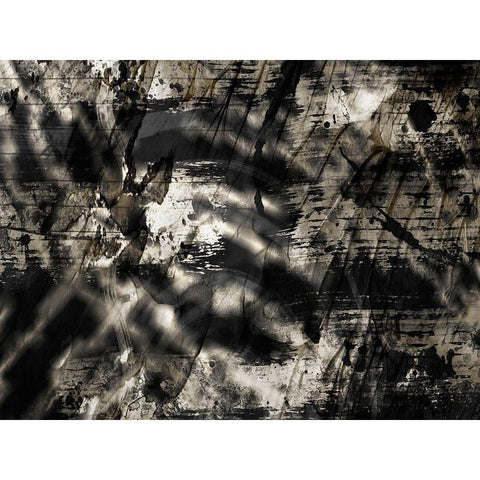 Golden Abstraction 2 Gold Ornate Wood Framed Art Print with Double Matting by Prime, Marcus