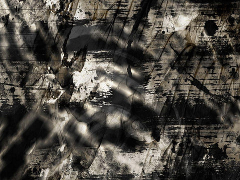 Golden Abstraction 2 Black Ornate Wood Framed Art Print with Double Matting by Prime, Marcus