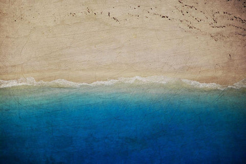 Beach Escape 1 White Modern Wood Framed Art Print with Double Matting by Prime, Marcus