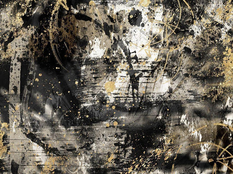 Golden Origin 1 White Modern Wood Framed Art Print with Double Matting by Prime, Marcus