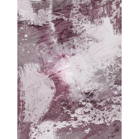 Plum Explosion 2 Black Modern Wood Framed Art Print with Double Matting by Prime, Marcus