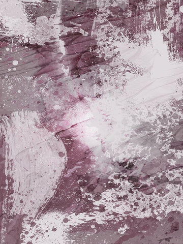 Plum Explosion 2 Black Ornate Wood Framed Art Print with Double Matting by Prime, Marcus