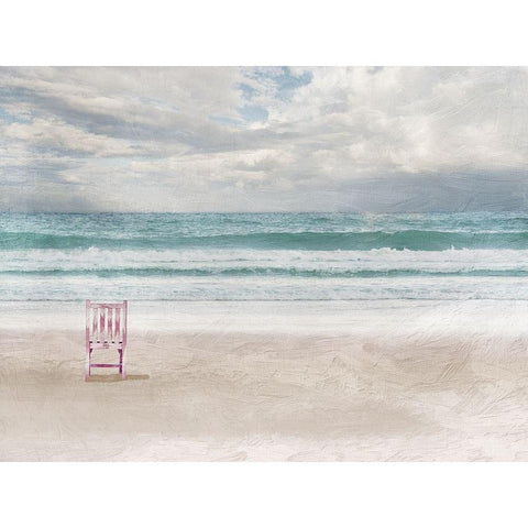 Lonely Ocean 1 Black Modern Wood Framed Art Print with Double Matting by Prime, Marcus