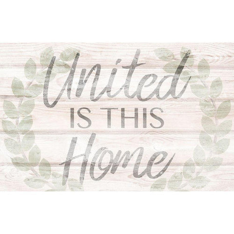 United Home 2 White Modern Wood Framed Art Print by Prime, Marcus