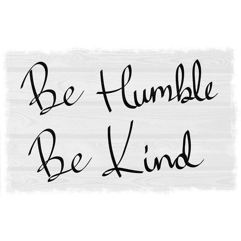 Kind and Humble White Modern Wood Framed Art Print by Prime, Marcus