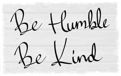 Kind and Humble Black Ornate Wood Framed Art Print with Double Matting by Prime, Marcus