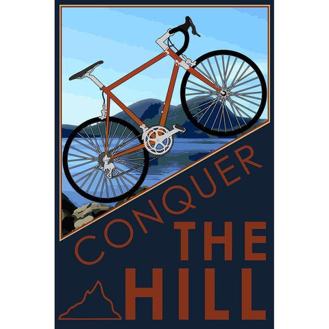 Hill Conquerer White Modern Wood Framed Art Print by Prime, Marcus