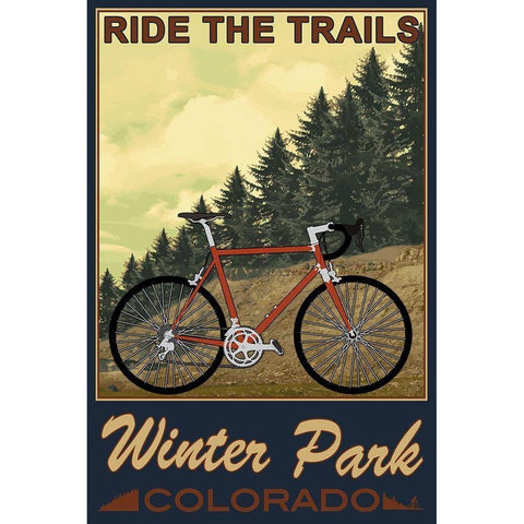 Winter Park Black Modern Wood Framed Art Print with Double Matting by Prime, Marcus