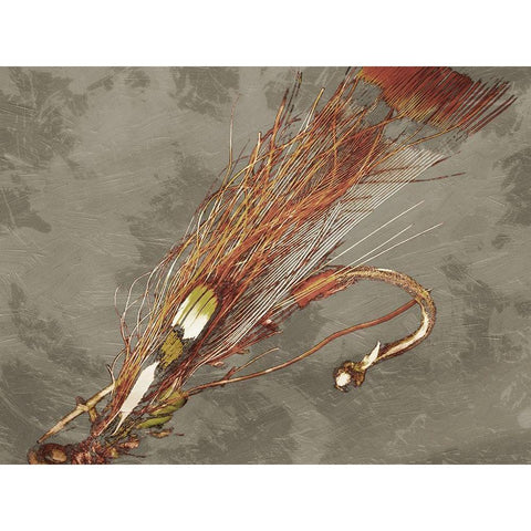 Fly Fishing 2 Gold Ornate Wood Framed Art Print with Double Matting by Prime, Marcus