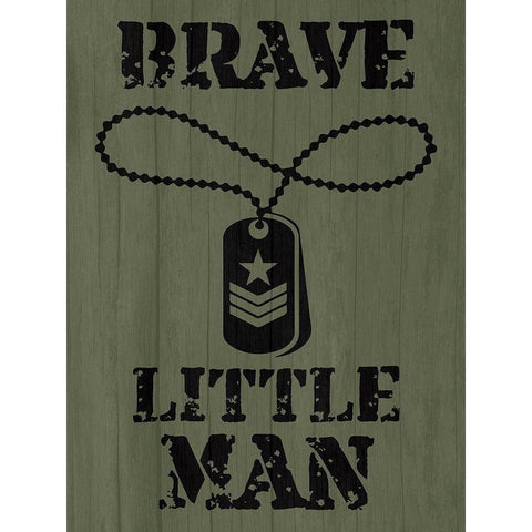 Brave Little Man Gold Ornate Wood Framed Art Print with Double Matting by Prime, Marcus