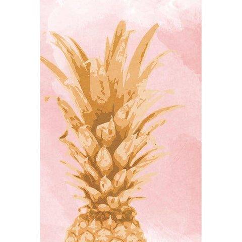 Pineapple Express 1 White Modern Wood Framed Art Print by Prime, Marcus