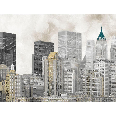 Sleepless City 1 White Modern Wood Framed Art Print by Prime, Marcus