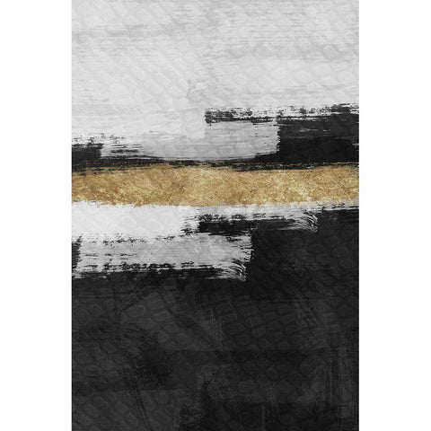 Painted Determination 1 Black Modern Wood Framed Art Print with Double Matting by Prime, Marcus