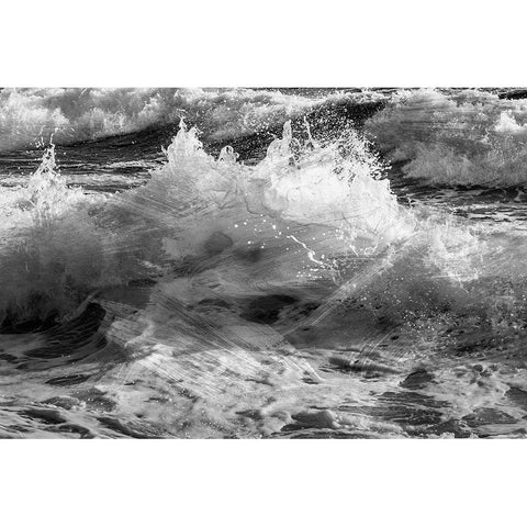 Calming Storm 1 Black Modern Wood Framed Art Print with Double Matting by Prime, Marcus