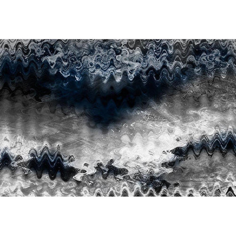 Indigo Sonic 1 White Modern Wood Framed Art Print by Prime, Marcus