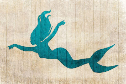 Ocean Siren Black Ornate Wood Framed Art Print with Double Matting by Prime, Marcus