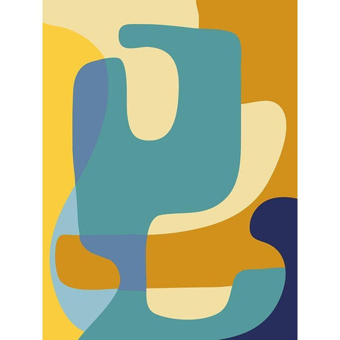 Vibrant Theory 1 Black Modern Wood Framed Art Print with Double Matting by Prime, Marcus