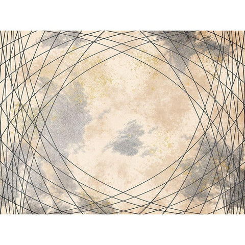 Mesmerizing Lines Black Modern Wood Framed Art Print by Prime, Marcus