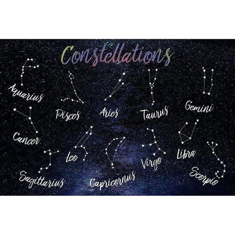 Emotional Constellations Black Modern Wood Framed Art Print by Prime, Marcus