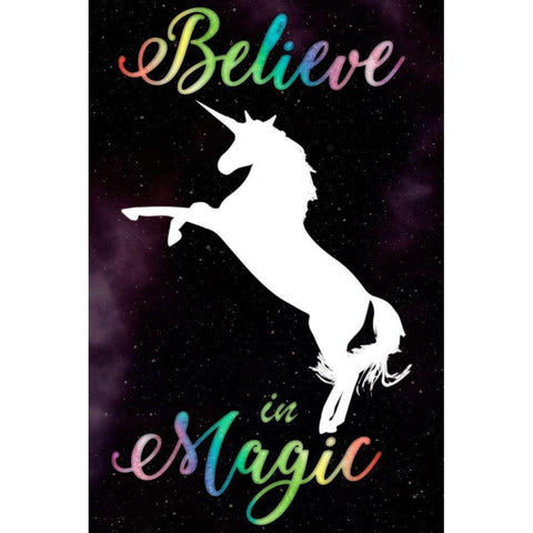 Magical Belief Black Modern Wood Framed Art Print with Double Matting by Prime, Marcus