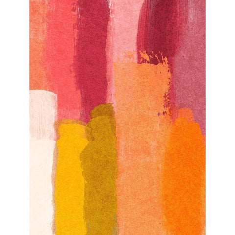Blushing Smears White Modern Wood Framed Art Print by Prime, Marcus