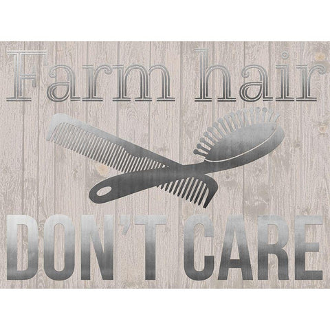 Farm Hair White Modern Wood Framed Art Print by Prime, Marcus