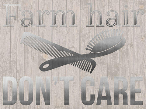 Farm Hair Black Ornate Wood Framed Art Print with Double Matting by Prime, Marcus