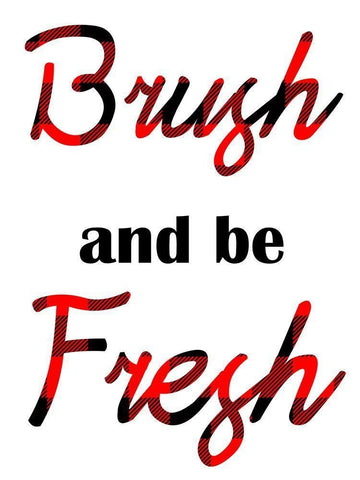 Brushing Fresh White Modern Wood Framed Art Print with Double Matting by Prime, Marcus