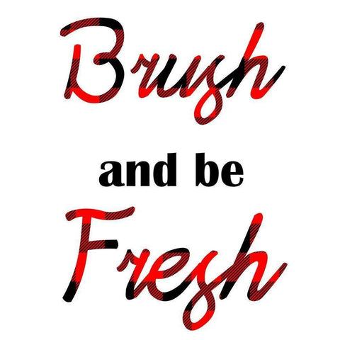 Brushing Fresh White Modern Wood Framed Art Print by Prime, Marcus