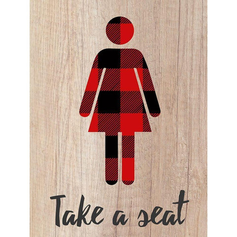 Take A Seat Gold Ornate Wood Framed Art Print with Double Matting by Prime, Marcus