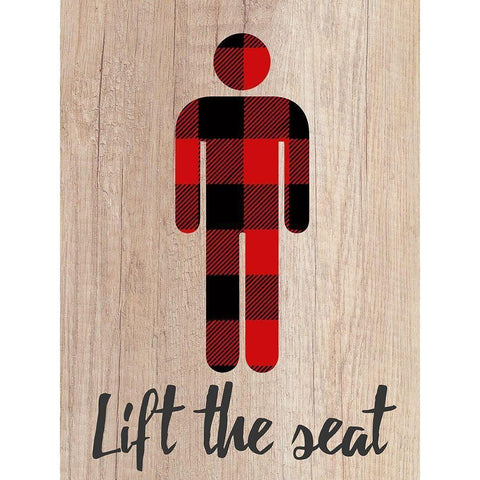 Lift The Seat Gold Ornate Wood Framed Art Print with Double Matting by Prime, Marcus