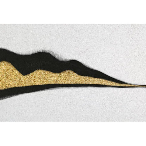 Golden Streams 1 Black Modern Wood Framed Art Print by Prime, Marcus