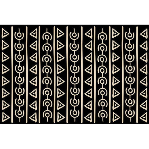 Spiritual Enlightment Black Modern Wood Framed Art Print with Double Matting by Prime, Marcus