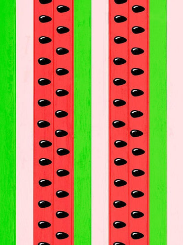 Watermelon Love Black Ornate Wood Framed Art Print with Double Matting by Prime, Marcus
