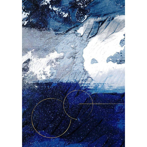 Infinity Indigo 1 Black Modern Wood Framed Art Print by Prime, Marcus