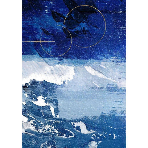 Infinity Indigo 2 Black Modern Wood Framed Art Print by Prime, Marcus
