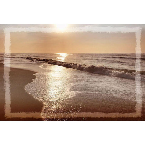 Ocean Window Gold Ornate Wood Framed Art Print with Double Matting by Prime, Marcus