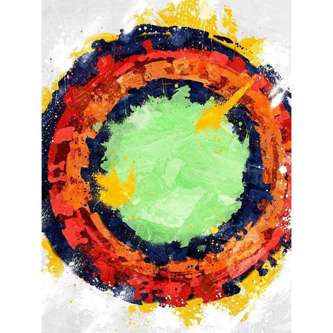Crayon Blast White Modern Wood Framed Art Print by Prime, Marcus