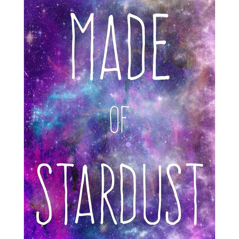 Made Of Stardust Black Modern Wood Framed Art Print by Prime, Marcus