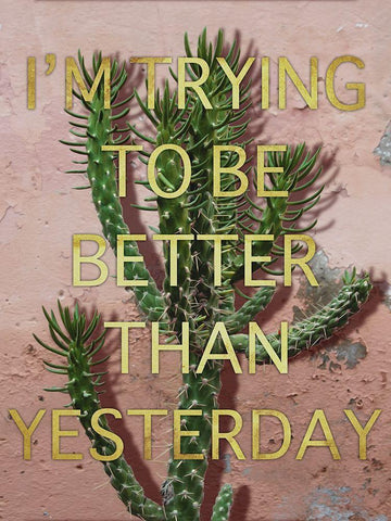 Better Than Yesterday Black Ornate Wood Framed Art Print with Double Matting by Prime, Marcus