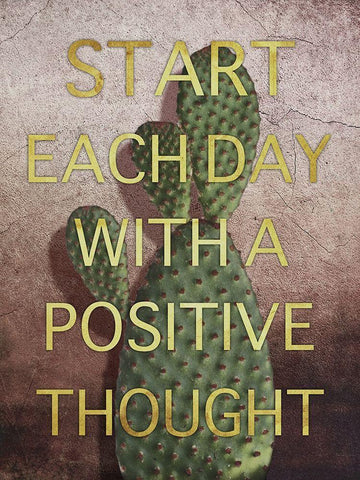 Positive Start White Modern Wood Framed Art Print with Double Matting by Prime, Marcus