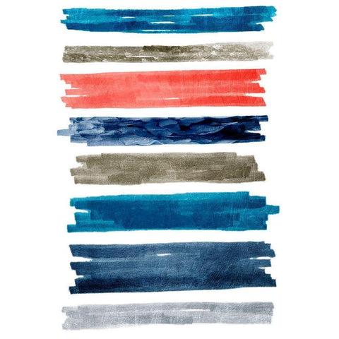 Aegean Rolling Streaks Black Modern Wood Framed Art Print by Prime, Marcus