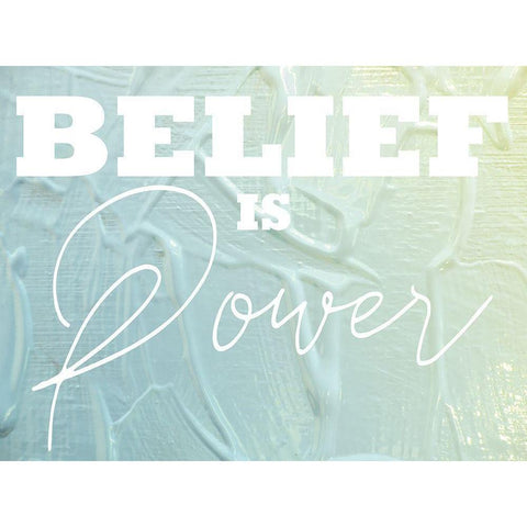 Belief Is Power 1 Gold Ornate Wood Framed Art Print with Double Matting by Prime, Marcus