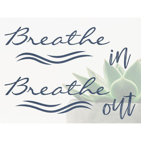 Breathe In Black Modern Wood Framed Art Print by Prime, Marcus