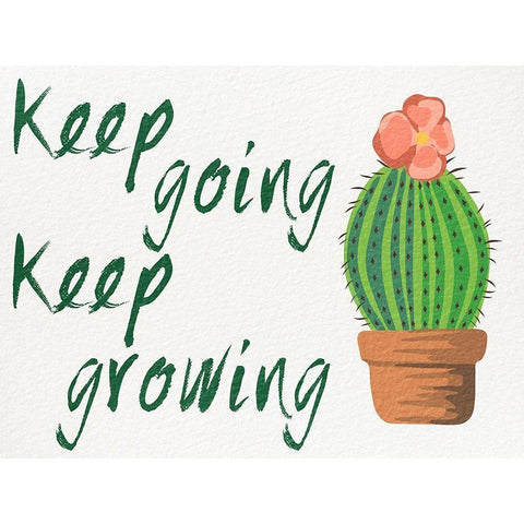 Keep Growing 1 White Modern Wood Framed Art Print by Prime, Marcus