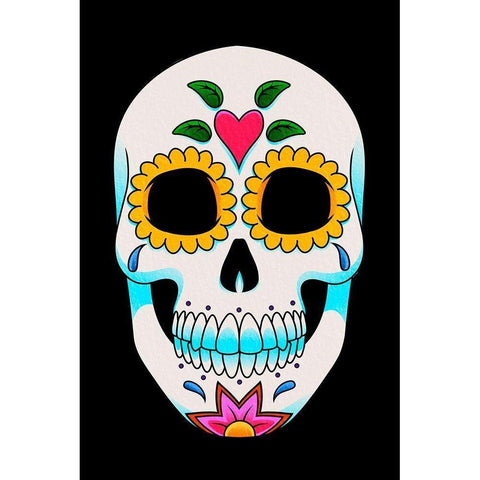 Muertos Viven Black Modern Wood Framed Art Print with Double Matting by Prime, Marcus