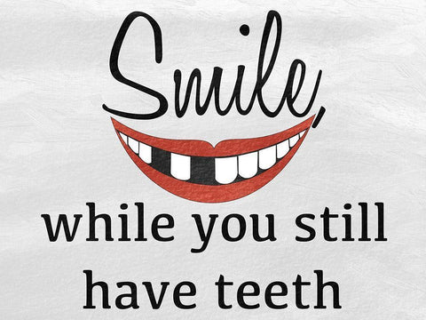 Toothless Smile Black Ornate Wood Framed Art Print with Double Matting by Prime, Marcus