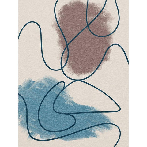 Scribble Wonder 2 Black Modern Wood Framed Art Print by Prime, Marcus