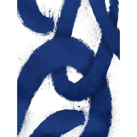 Paint Scribble 1 Black Modern Wood Framed Art Print by Prime, Marcus